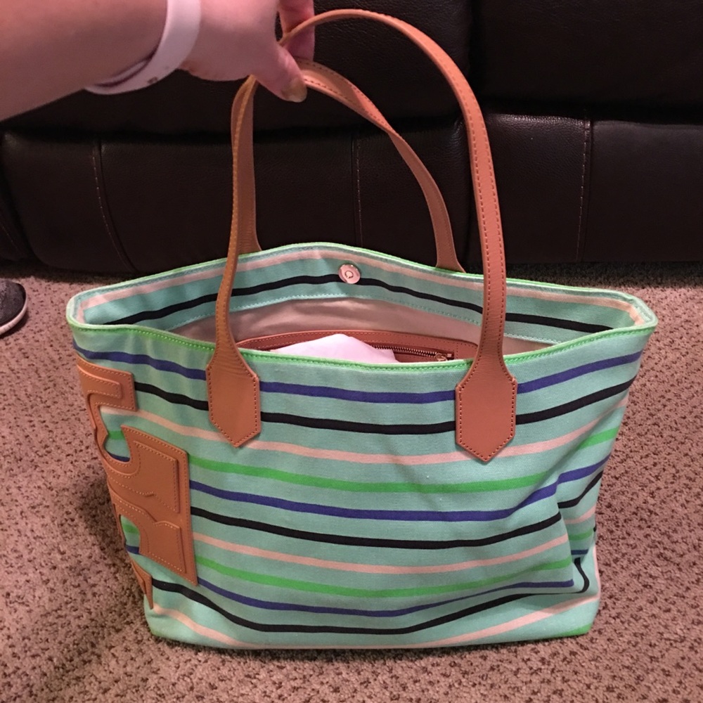 Tory Burch large tote canvas bag - Picture 3 of 6